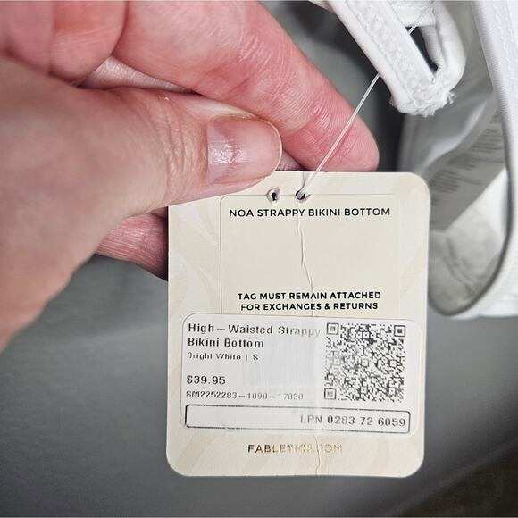 Fabletics bandeau waist wrap swim suit bikini - Picture 3 of 12